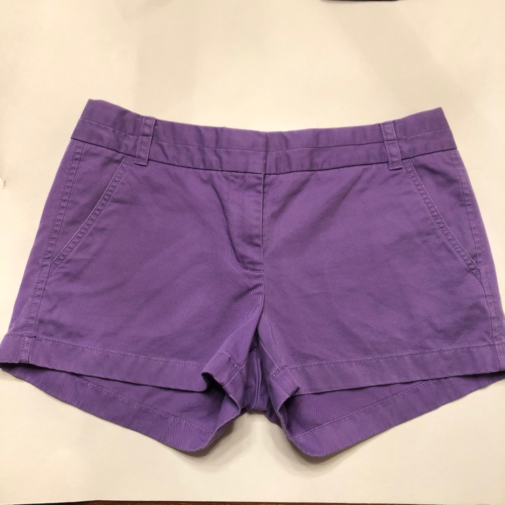 J. Crew 3" Purple Chino Shorts Size 4